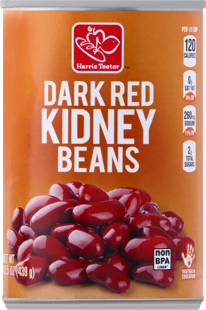 slide 1 of 3, Harris Teeter™ Dark Red Kidney Beans, 15.5 oz