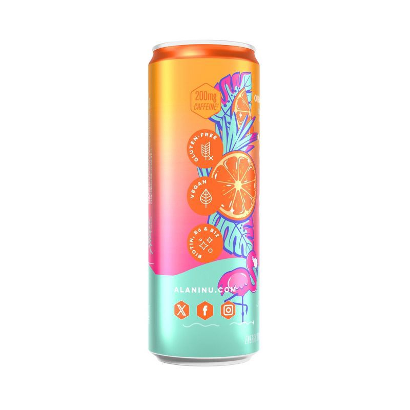 slide 2 of 4, Alani Nu Alani Orange Kiss Energy Drink -12 fl oz Can, 12 fl oz