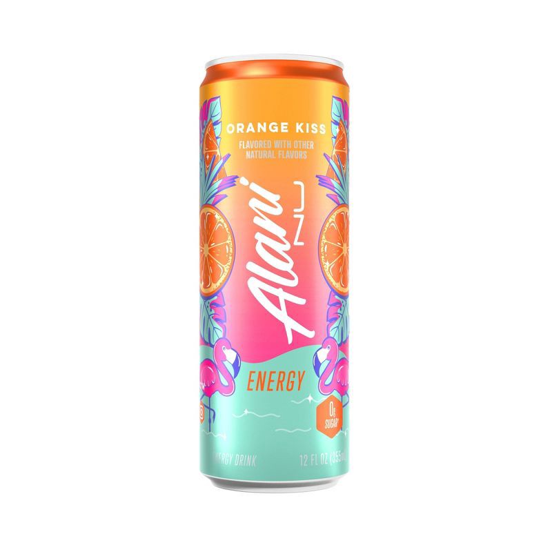 slide 1 of 4, Alani Nu Alani Orange Kiss Energy Drink -12 fl oz Can, 12 fl oz