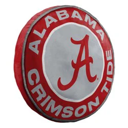 15" NCAA Alabama Crimson Tide Plush Cloud Pillow: Sports Team Logo Decor
