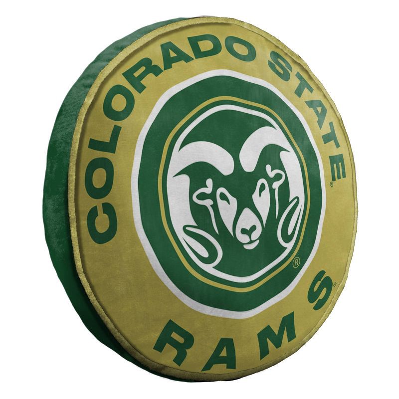 slide 2 of 4, 15" NCAA Colorado State Rams Plush Cloud Pillow: Round Team Logo Throw, 1 ct
