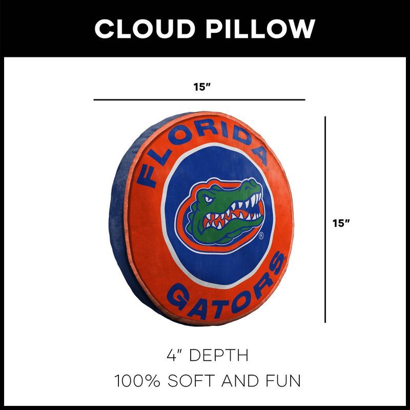 slide 4 of 4, 15" NCAA Florida Gators Cloud Pillow: Team Logo Plush Novelty, 1 ct
