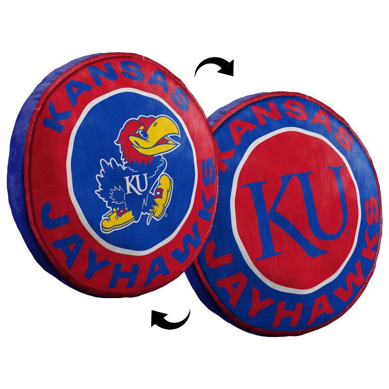 slide 4 of 4, 15" NCAA Kansas Jayhawks Cloud Pillow: Sports Team Logo Plush Decor, 1 ct