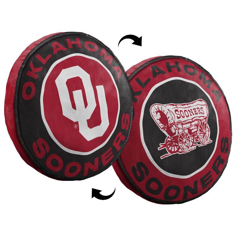 slide 4 of 4, 15" NCAA Oklahoma Sooners Cloud Pillow: Sports Team Logo Plush Novelty, 1 ct
