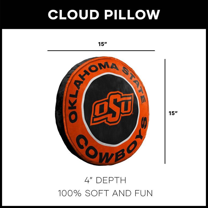 slide 2 of 4, 15" NCAA Oklahoma State Cowboys Cloud Pillow: Team Logo Plush Novelty Pillow, 1 ct