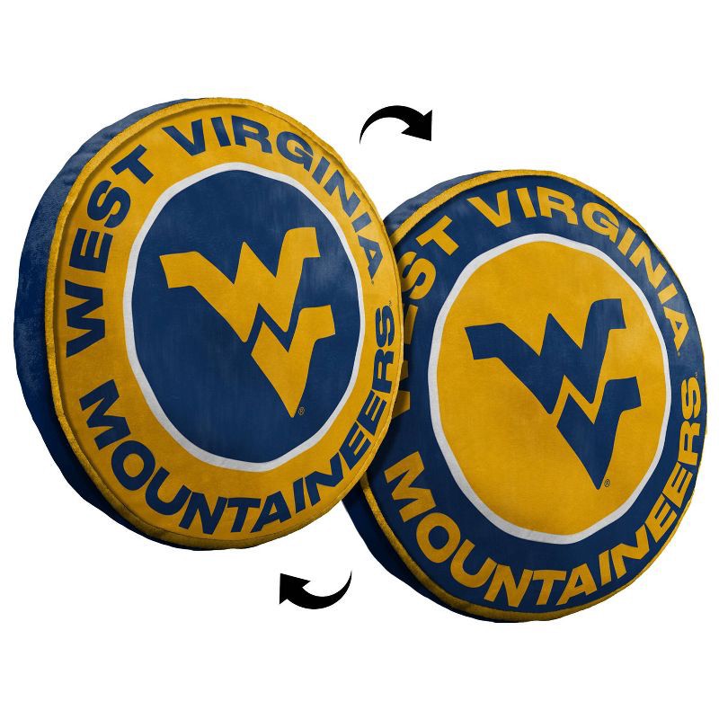 slide 2 of 3, 15" NCAA West Virginia Mountaineers Cloud Pillow: Sports Team Logo Plush, 1 ct