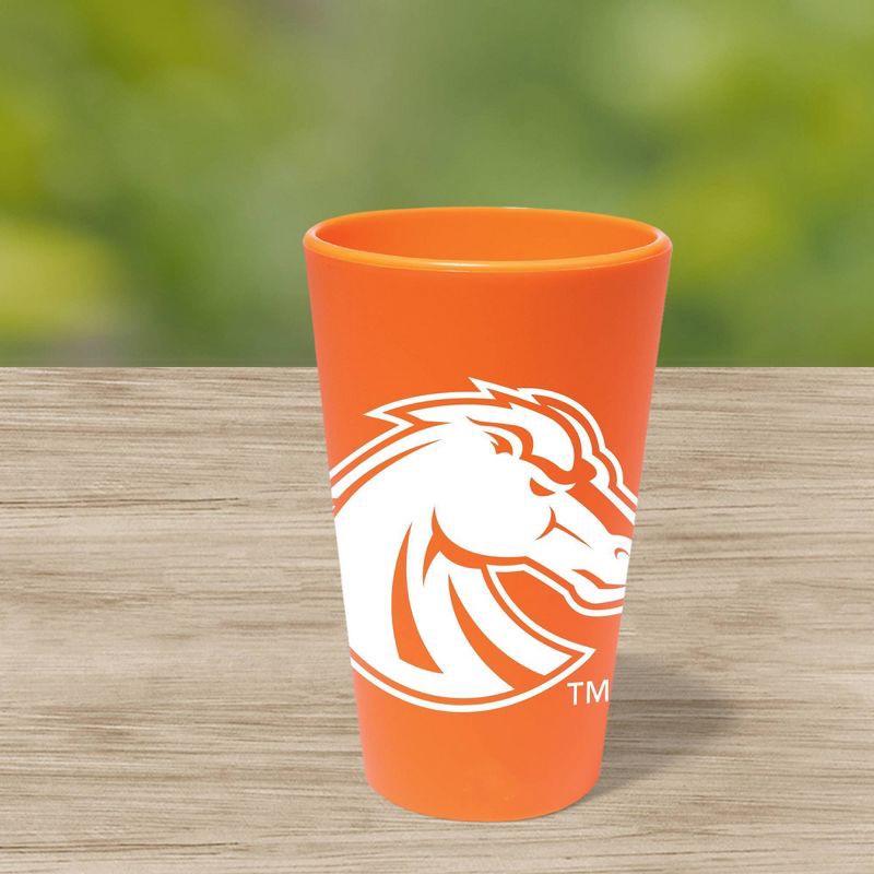 slide 2 of 2, NCAA Boise State Broncos Silicone Pint Glass - 16oz: Multicolor Drinkware, 1 Piece, 16 oz