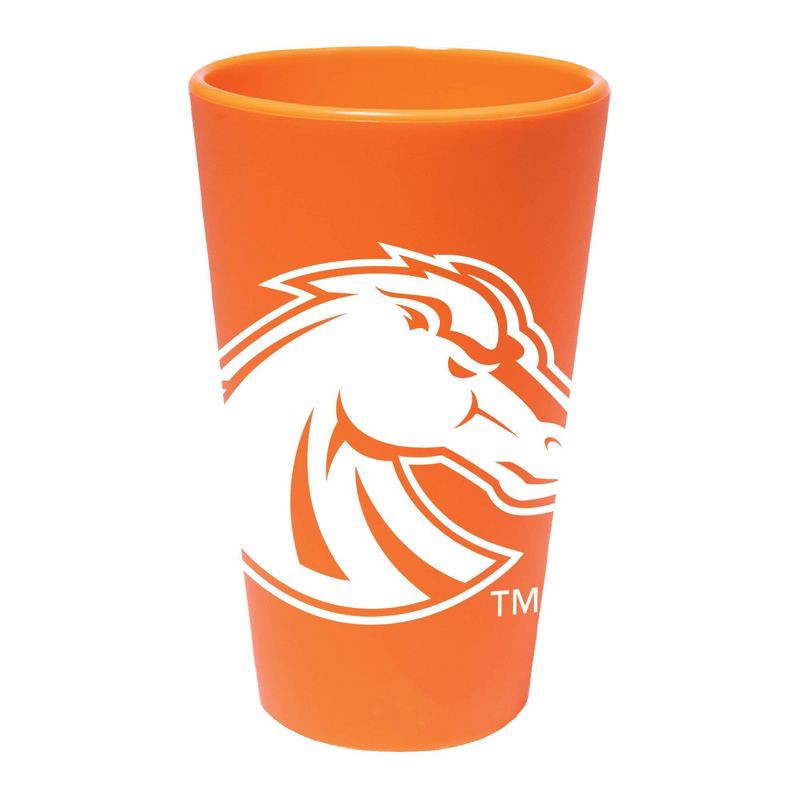 slide 1 of 2, NCAA Boise State Broncos Silicone Pint Glass - 16oz: Multicolor Drinkware, 1 Piece, 16 oz