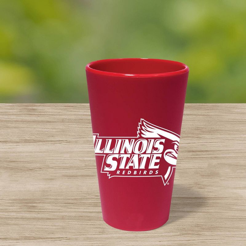 slide 2 of 2, NCAA Illinois State Redbirds Silicone Pint Glass - 16oz, 16 oz