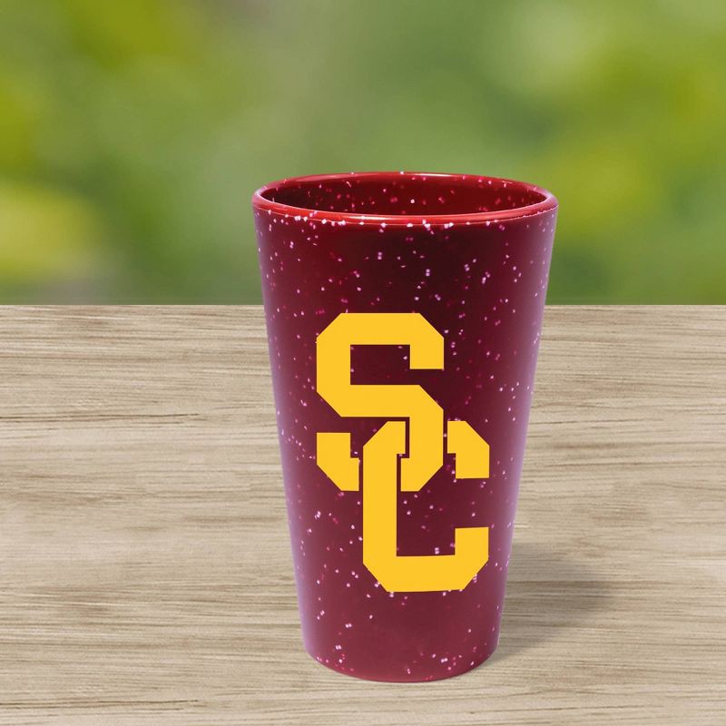 slide 3 of 3, NCAA USC Trojans Silicone Pint Glass - 16oz, 16 oz