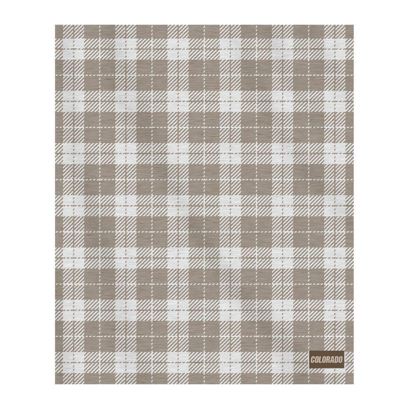 slide 1 of 5, NCAA Colorado Buffaloes Warm Muted Chenille 50 x 60 Throw Blanket: Sports Team Logo, 1 ct