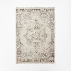 Threshold designed w/Studio McGee 5'x7' Knolls Authentic Handknotted Distressed Persian Rug Gray/Ivory/Black - Threshold™ designed with Studio McGee