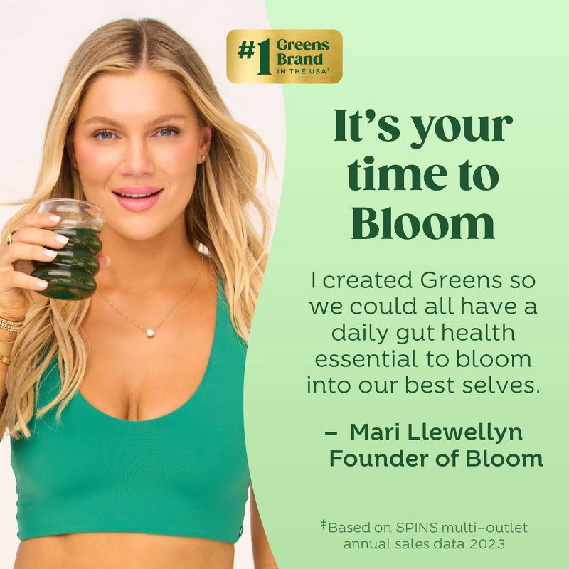 slide 6 of 6, BLOOM NUTRITION Greens and Superfoods Powder - Spiced Cranberry - 25ct, 25 ct