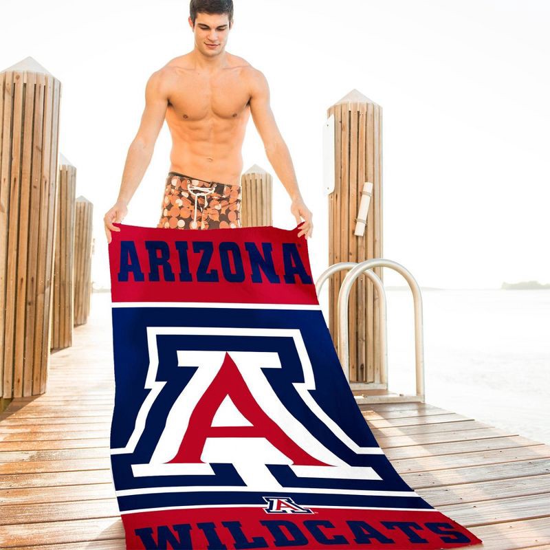 slide 3 of 3, 30"x60" NCAA Arizona Wildcats Beach Towel, 1 ct