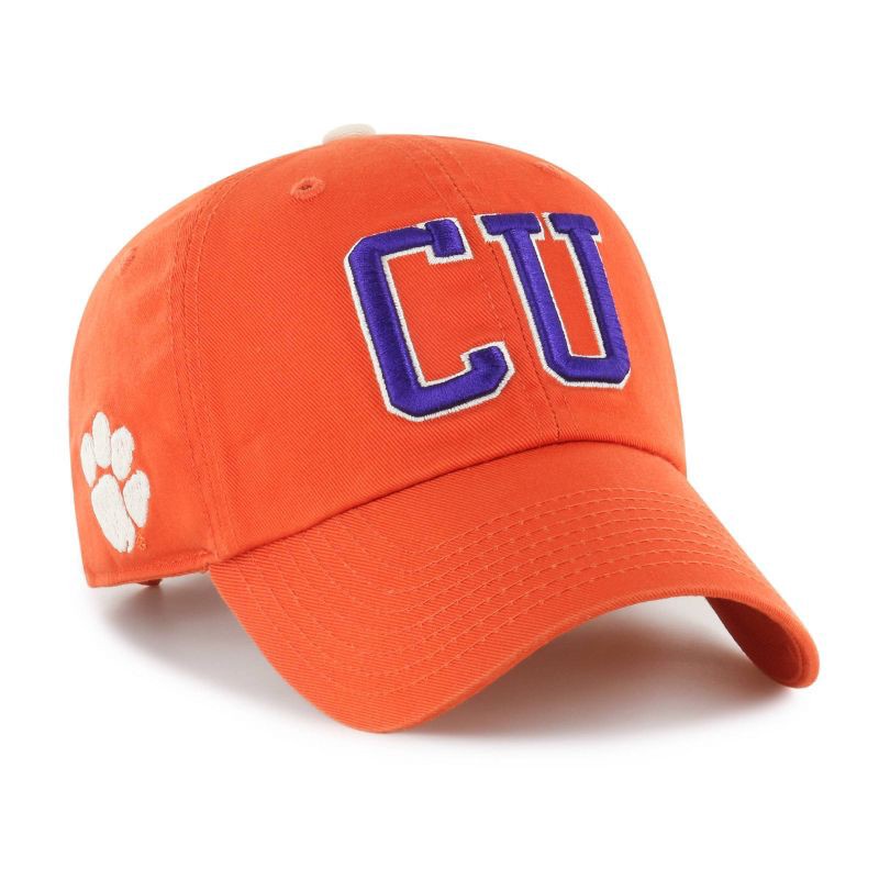 slide 2 of 3, NCAA Clemson Tigers Clique Hat: Cotton Twill, Adjustable Strap, Team Logo Design, 1 ct