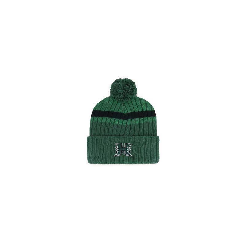 slide 1 of 2, NCAA Hawaii Rainbow Warriors Highline Knit Beanie: Sports Team Logo, Adult Sizing, 1 ct