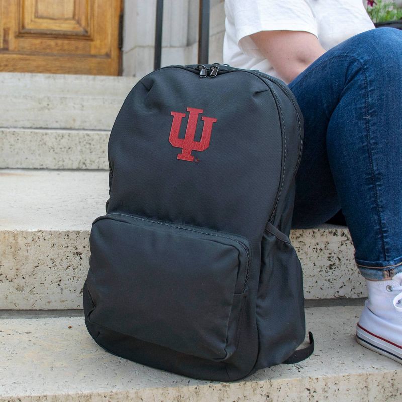 slide 2 of 3, NCAA Indiana Hoosiers Rookie 20" Backpack: Canvas, Team Logo, Fits 15" Laptop, 1 ct