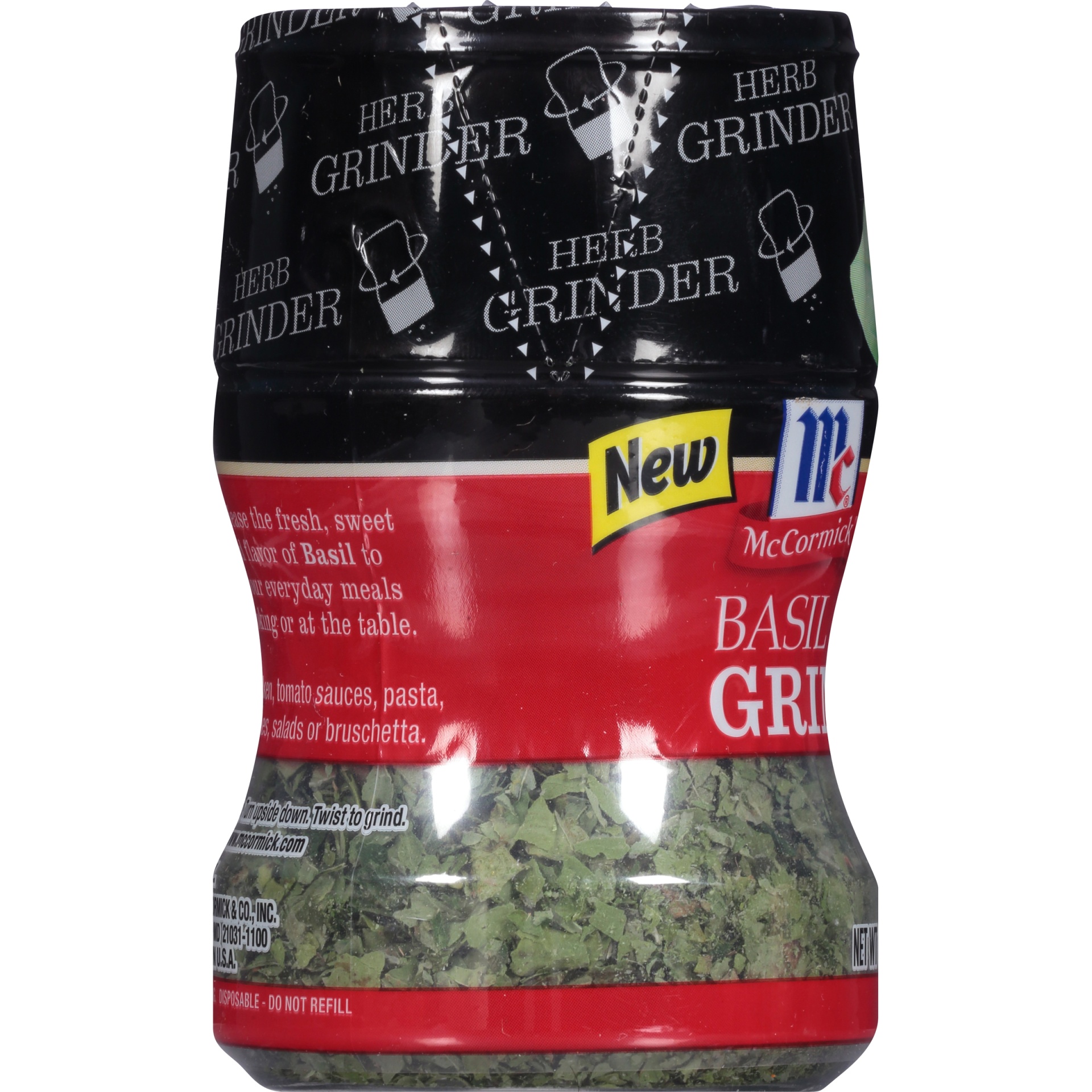 slide 2 of 2, McCormick Herb Grinder Basil, 0.22 oz