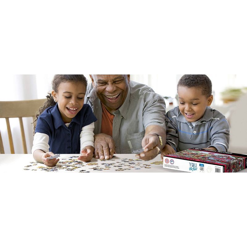 slide 2 of 3, NCAA Georgia Bulldogs Game Day at the Zoo 500pc Jigsaw Puzzle: Sports Theme, Ages 10+, 500 ct