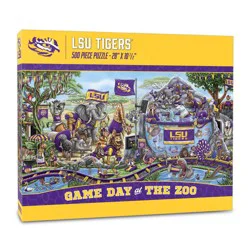 NCAA LSU Tigers Game Day at the Zoo 500pc Jigsaw Puzzle: Sports Theme, Ages 10+