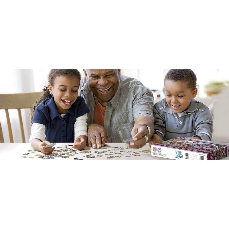 slide 2 of 3, NCAA Texas A&M Aggies Game Day at the Zoo 500pc Jigsaw Puzzle: Sports Theme, Ages 10+, 500 ct