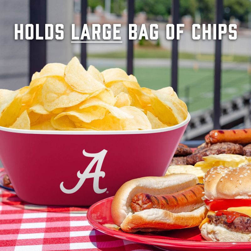 slide 5 of 6, NCAA Alabama Crimson Tide Serving Bowl: Melamine Rounded Square Tableware, 1 ct