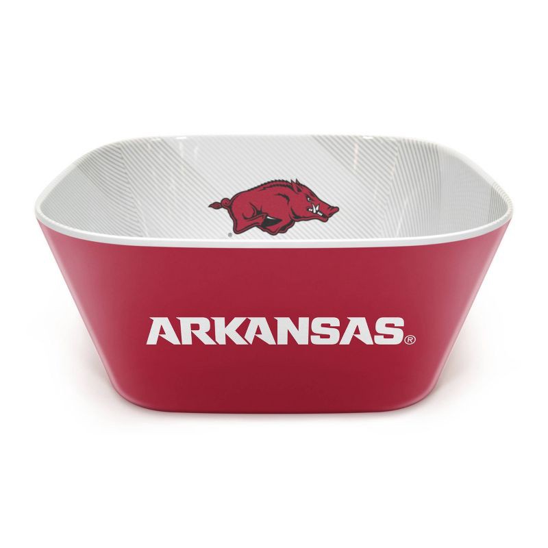 slide 2 of 6, NCAA Arkansas Razorbacks Serving Bowl: Melamine Rounded Square Tableware, 1 ct
