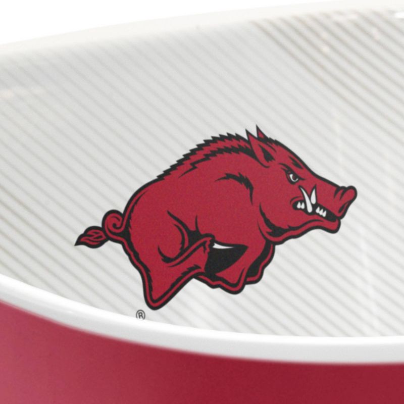 slide 3 of 6, NCAA Arkansas Razorbacks Serving Bowl: Melamine Rounded Square Tableware, 1 ct