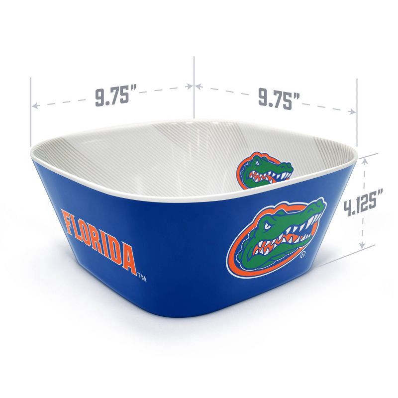 slide 4 of 6, NCAA Florida Gators Serving Bowl: Melamine Rounded Square, 15 Volume Capacity, 1 ct