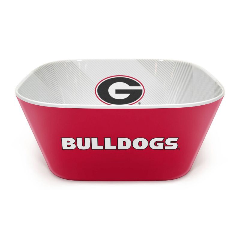 slide 2 of 6, NCAA Georgia Bulldogs Serving Bowl: Melamine Rounded Square Dish, 1 ct