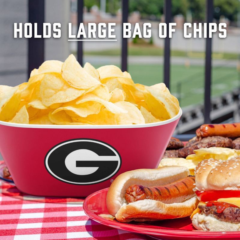 slide 5 of 6, NCAA Georgia Bulldogs Serving Bowl: Melamine Rounded Square Dish, 1 ct