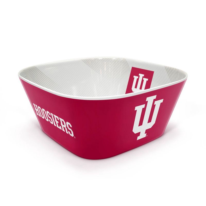 slide 1 of 6, NCAA Indiana Hoosiers Serving Bowl: Melamine Rounded Square, 15 Volume Capacity, 1 ct