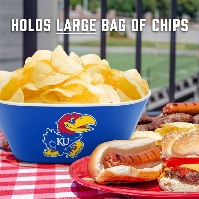 slide 5 of 6, NCAA Kansas Jayhawks Serving Bowl: Melamine Rounded Square, 15 Volume Capacity, 1 ct