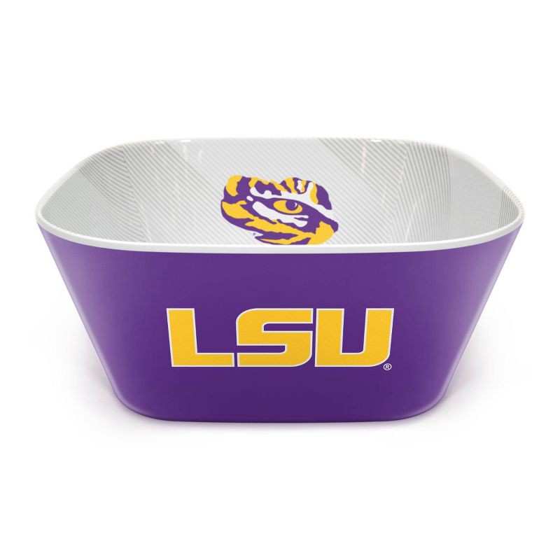 slide 2 of 6, NCAA LSU Tigers Serving Bowl: Melamine Rounded Square, 15 Volume Capacity, 1 ct