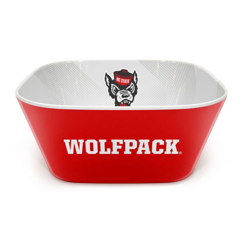 slide 2 of 6, NCAA NC State Wolfpack Serving Bowl: Melamine Rounded Square Tableware, 1 ct