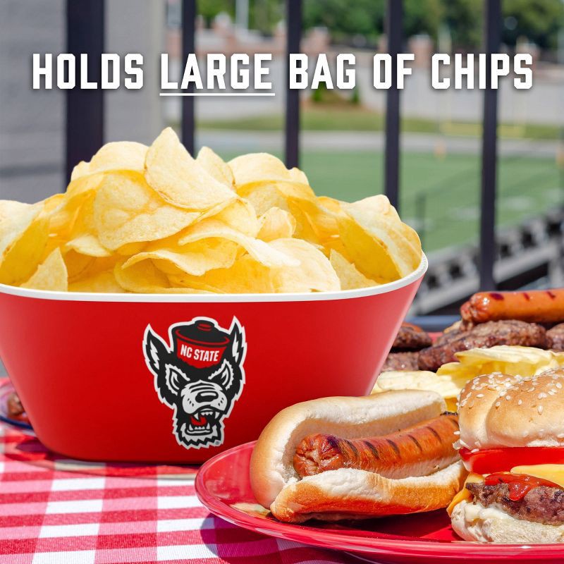 slide 5 of 6, NCAA NC State Wolfpack Serving Bowl: Melamine Rounded Square Tableware, 1 ct