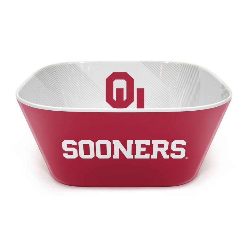 slide 2 of 6, NCAA Oklahoma Sooners Serving Bowl: Melamine Rounded Square Tableware, 1 ct