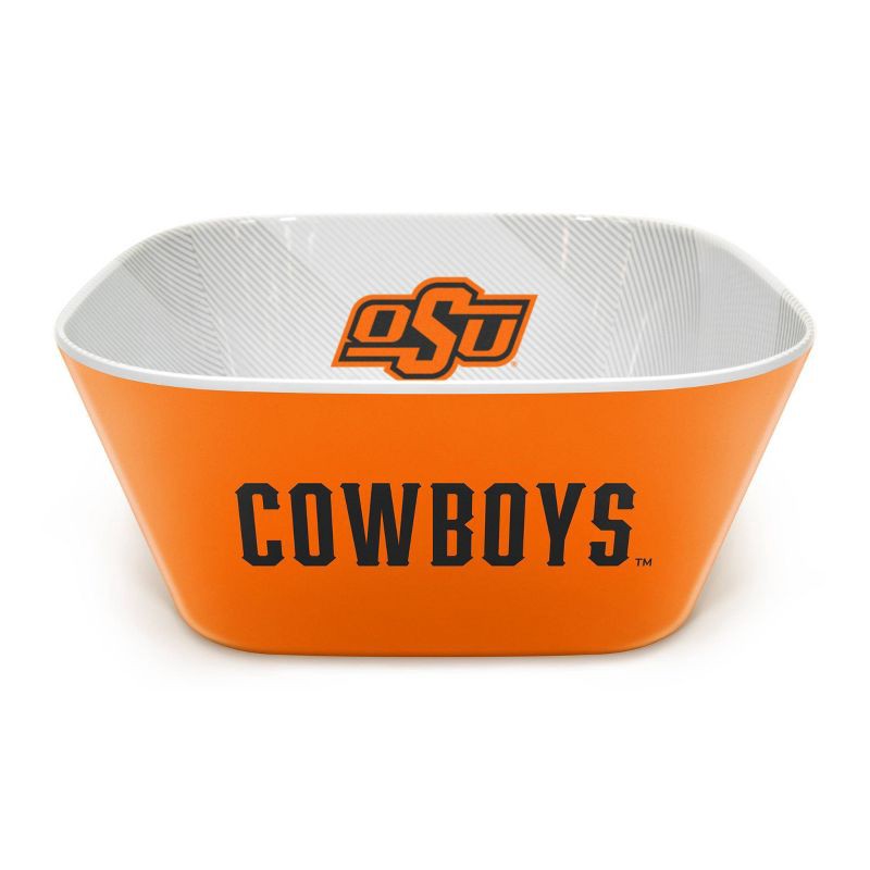slide 4 of 6, NCAA Oklahoma State Cowboys Serving Bowl: Melamine Rounded Square, 15 Volume, 1 ct