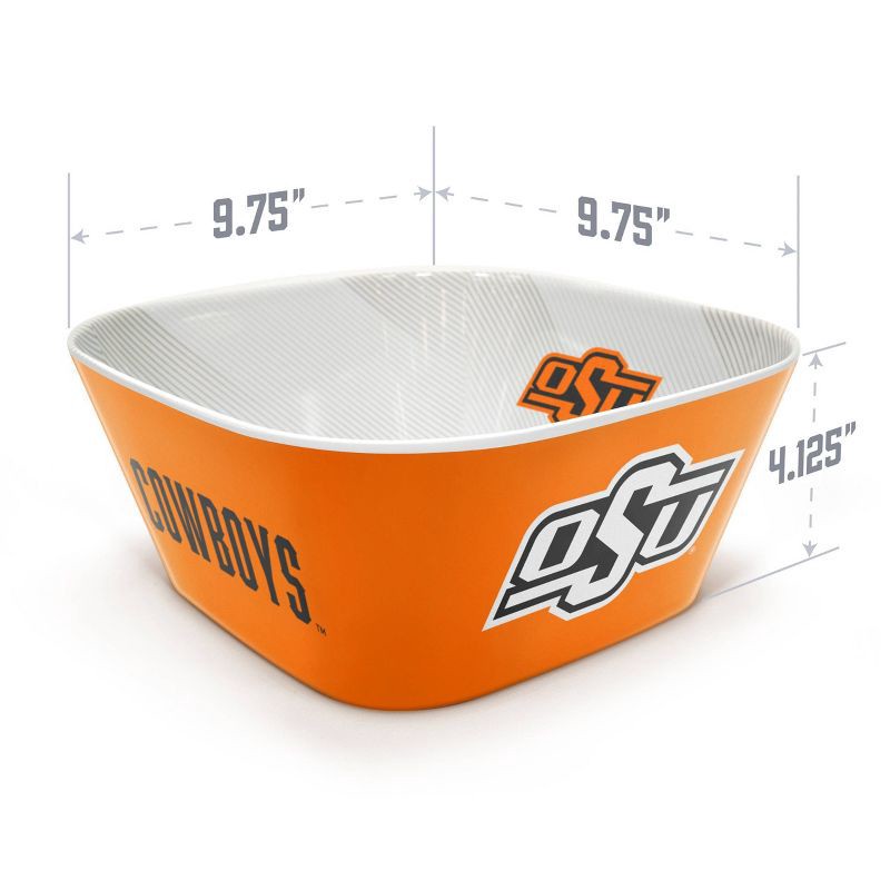 slide 5 of 6, NCAA Oklahoma State Cowboys Serving Bowl: Melamine Rounded Square, 15 Volume, 1 ct
