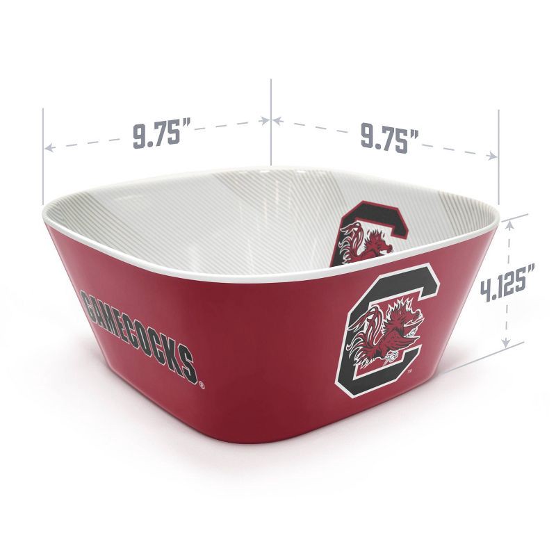 slide 4 of 6, NCAA South Carolina Gamecocks Serving Bowl: Melamine Rounded Square, 15 Volume, 1 ct