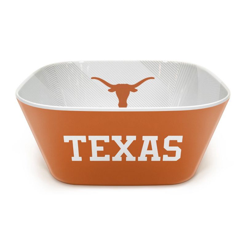 slide 2 of 6, NCAA Texas Longhorns Serving Bowl: Melamine Rounded Square Dish, 15 Volume Capacity, 1 ct