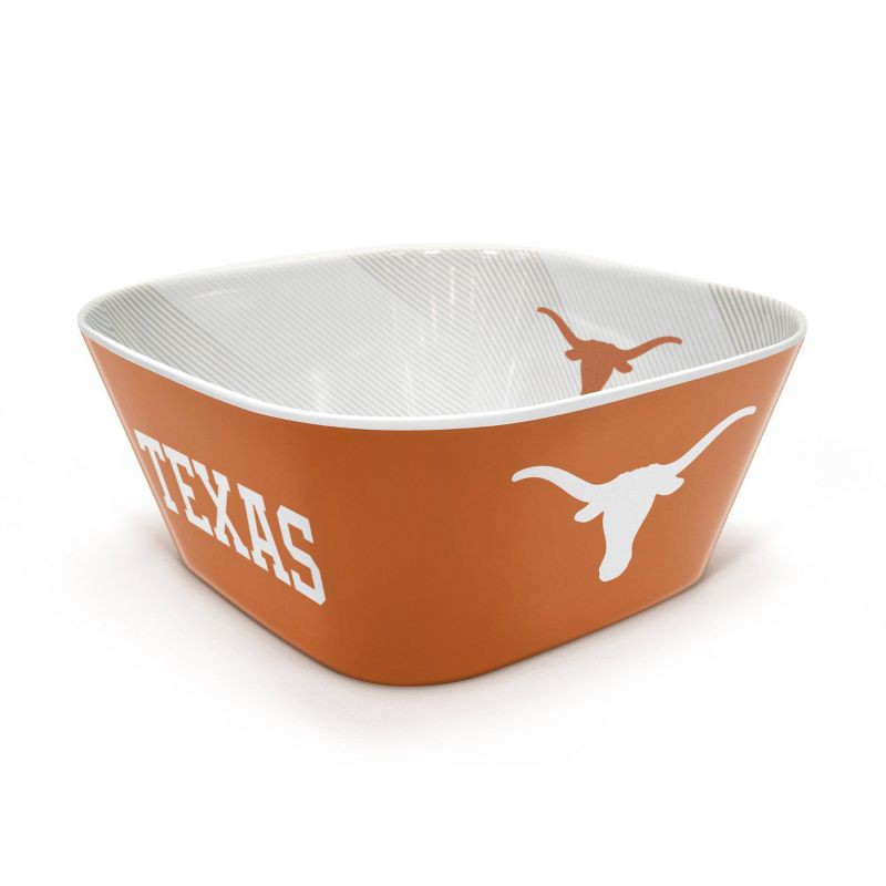 slide 1 of 6, NCAA Texas Longhorns Serving Bowl: Melamine Rounded Square Dish, 15 Volume Capacity, 1 ct