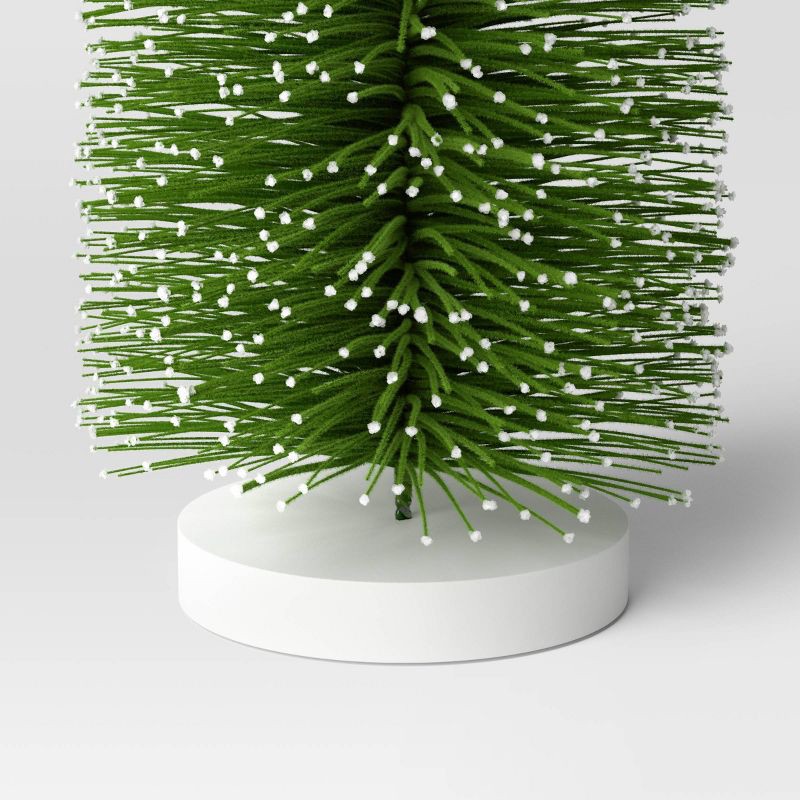 slide 3 of 3, 36" Christmas Bottle Brush Tree Sculpture Green - Wondershop™, 1 ct