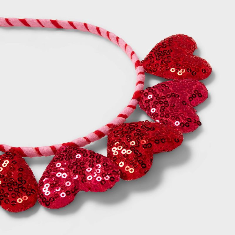 slide 3 of 4, Heart Valentine's Day Headband Accessory - Spritz™, 1 ct