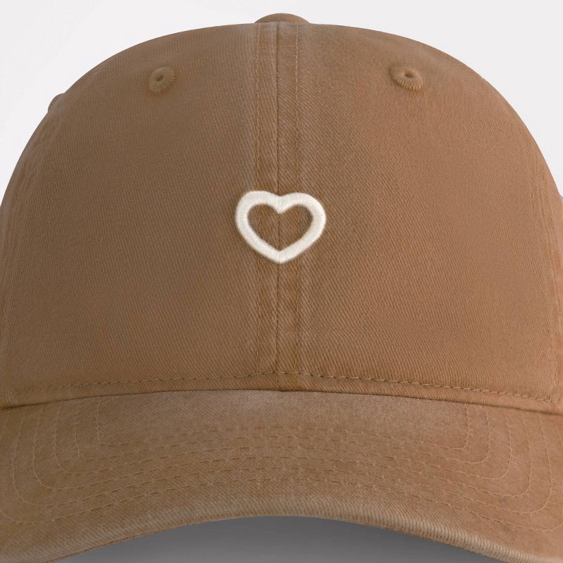 slide 2 of 7, Concept One Heart Felt Dad Baseball - Tan: Cotton Canvas Adjustable Hat, 1 ct
