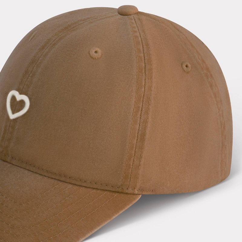 slide 4 of 7, Concept One Heart Felt Dad Baseball - Tan: Cotton Canvas Adjustable Hat, 1 ct