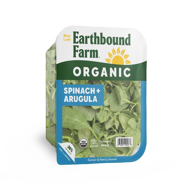 slide 1 of 3, Earthbound Farm Organic Baby Spinach and Arugula Blend - 5oz, 5 oz