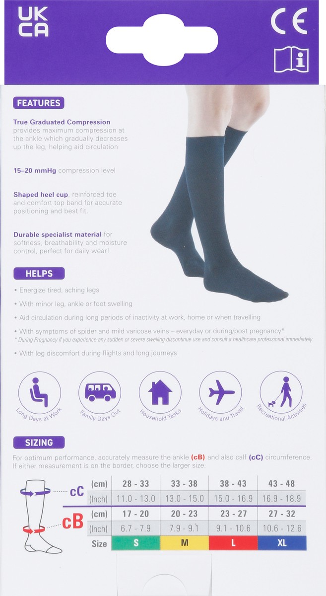 slide 8 of 13, Neo G Black Energizing Trouser Knee Highs Medium 1 ea, 1 ct