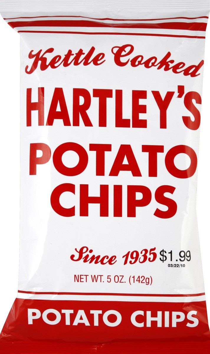 slide 3 of 5, Hartley's Potato Chips, 5 oz