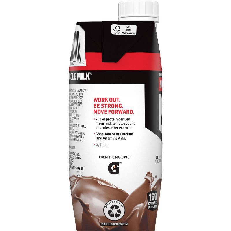 slide 2 of 6, Muscle Milk Gen Chocolate Protein Shake - 12pk, 12 ct